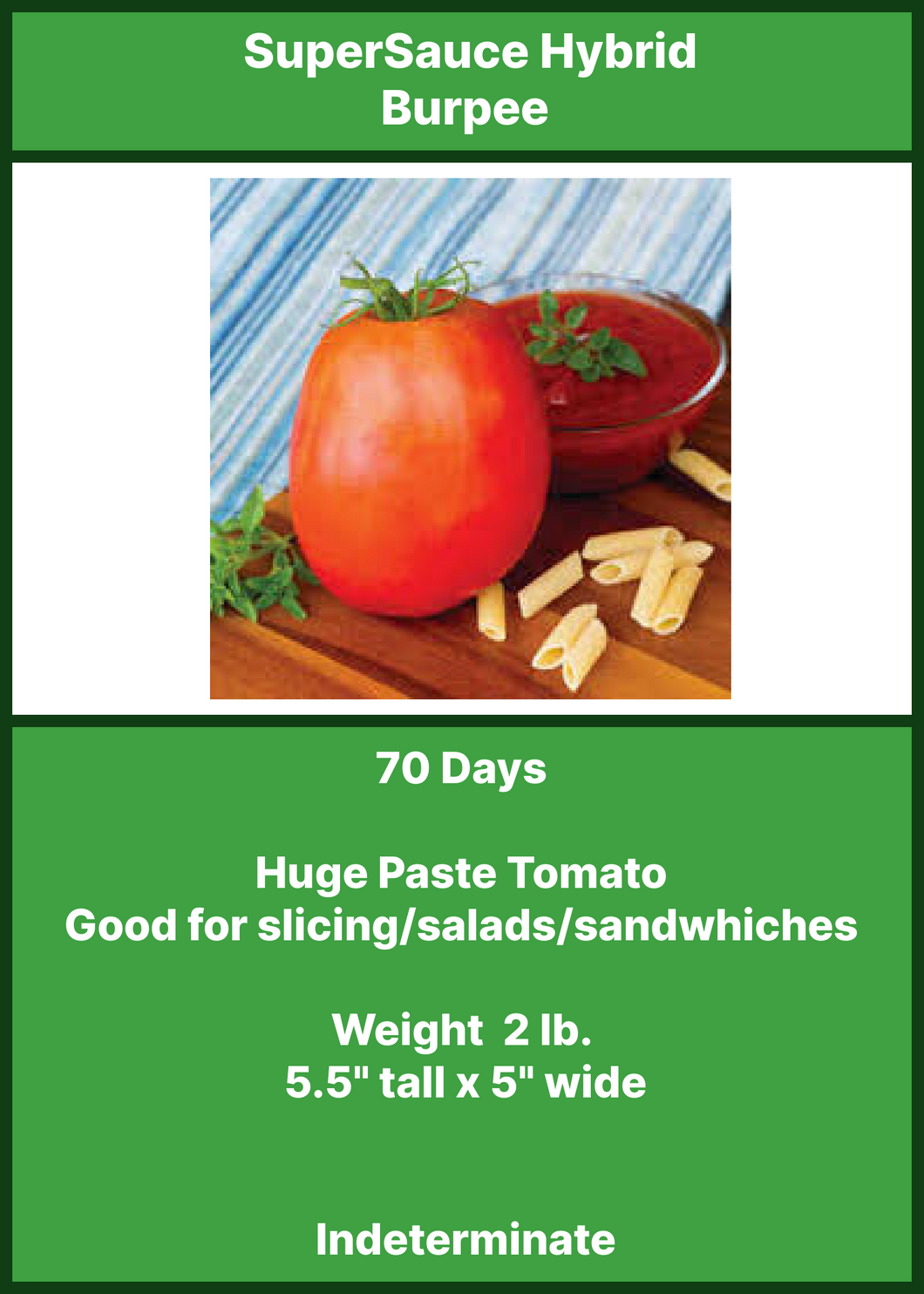 Tomato/Super Sauce   Burpee
