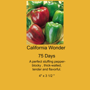 Pepper/California Wonder 4-Pack